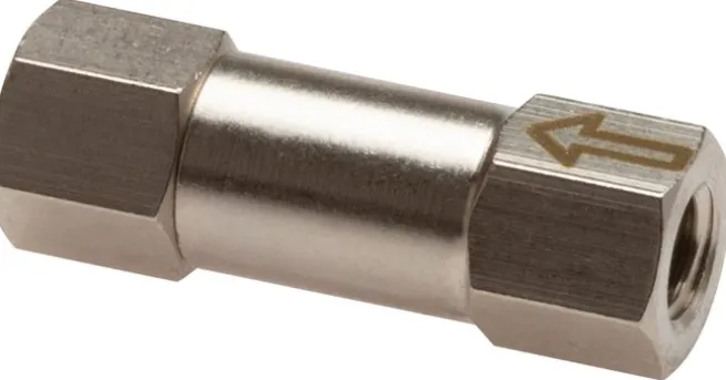 Rückschlagventil, G 1/8", PN 10, Messing vernickelt