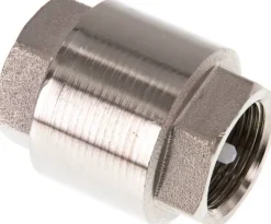 Rückschlagventil (leicht), G 3/4", PN 12, Messing vernickelt