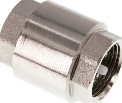 Rückschlagventil (leicht), G 1", PN 12, Messing vernickelt