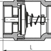 Rückschlagventil (leicht), G 3/4", PN 12, Messing