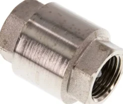 Rückschlagventil (leicht), G 1/2", PN 12, Messing vernickelt
