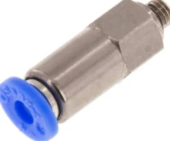 Rückschlagventil M 5-4mm, Durchfluss vom Gewinde zum Schlauch, IQS-Standard