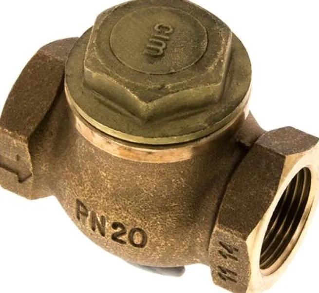 Rückschlagventil (schwer), G 1", PN 20, Rotguss