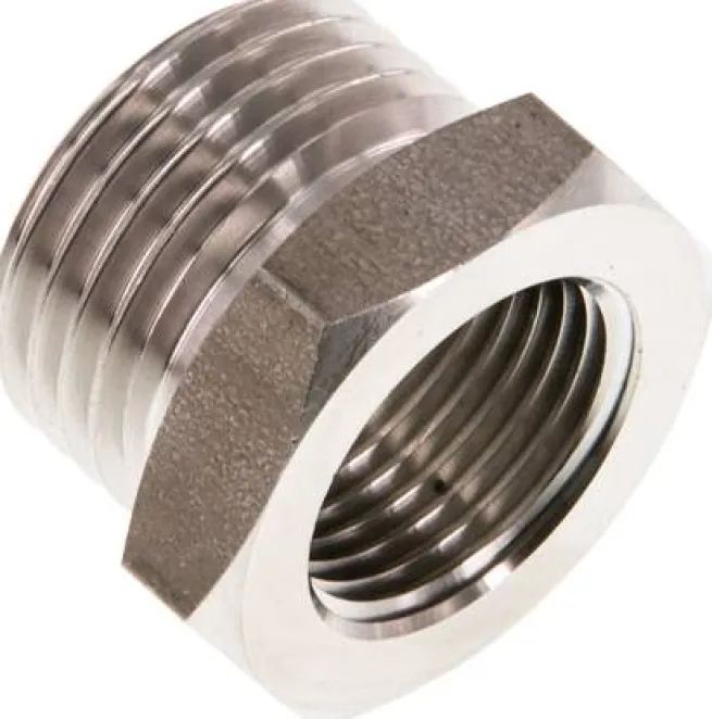 Reduziernippel G 1/2"(AG)-G 3/8"(IG), 1.4571