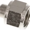 Reduziernippel G 1/8"(AG)-G 1/4"(IG), Messing vernickelt