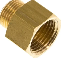Reduziernippel G 3/8"(AG)-G 1/2"(IG), Messing