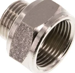 Reduziernippel G 1/2"(AG)-G 3/4"(IG), Messing vernickelt