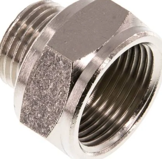 Reduziernippel G 1/2"(AG)-G 3/4"(IG), Messing vernickelt