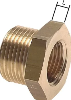 Reduziernippel G 1/2"(AG)-G 1/ 4"(IG), Messing