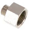 Reduziernippel G 1/4"(AG)-G 1/2"(IG), Messing vernickelt