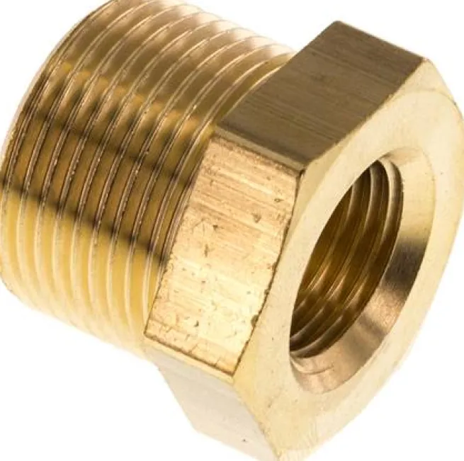 Reduziernippel M 24x1,5(AG)-M 16x1,5(IG), Messing
