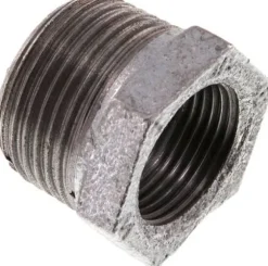 Reduziernippel R 1"(AG)-Rp 3/4"(IG), Temperguss verzinkt