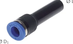 Reduzierung 12mm Stecknippel x 10mm Schlauch, IQS-Standard