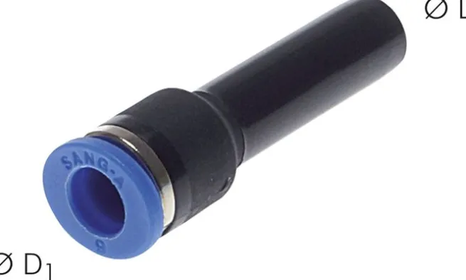 Reduzierung 8mm Stecknippel x 6mm Schlauch, IQS-Standard