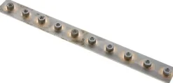 Reihenanschweißplatte für 10 Rohrschellen Baugröße 0, leichte Baureihe