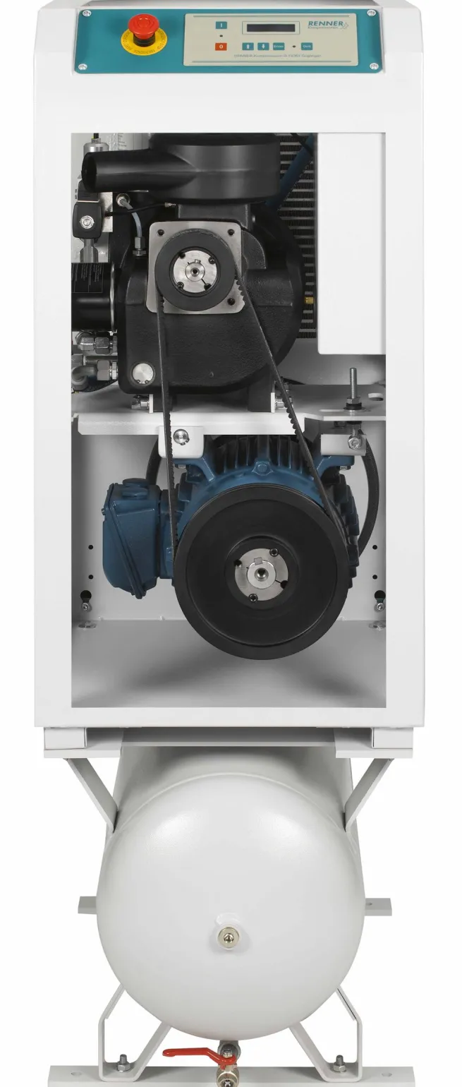 RENNER-Kompressor RSDF-PRO 5,5 auf 90 Liter Behälter- frequenzgeregelter Schraubenkompressor