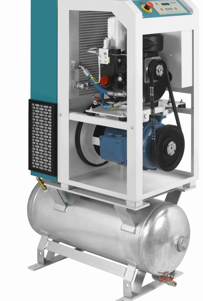 RENNER-Kompressor RSDF-PRO 5,5 auf 90 Liter Behälter- frequenzgeregelter Schraubenkompressor