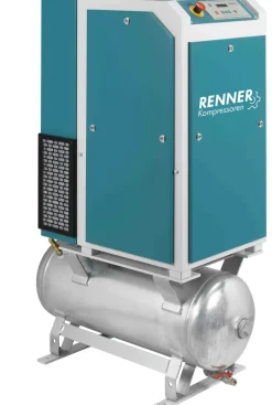 RENNER-Kompressor RSDF-PRO 5,5 auf 90 Liter Behälter- frequenzgeregelter Schraubenkompressor