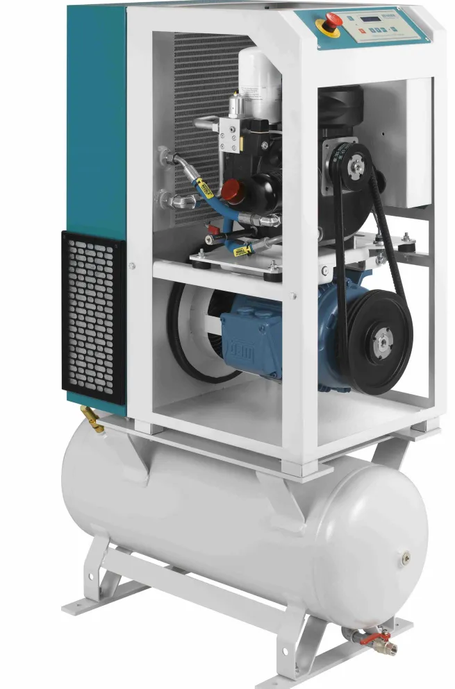 RENNER-Kompressor RSDF-PRO 5,5 auf 90 Liter Behälter- frequenzgeregelter Schraubenkompressor