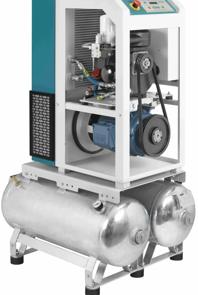 RENNER-Kompressor RSDF-PRO 7,5 auf 2x90 Liter Behälter- frequenzgeregelter Schraubenkompressor