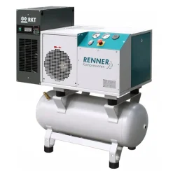 RENNER-Kompressor RSDK-B 4,0 mit 90 L. Behälter u. Trockner | Schraubenkompressor