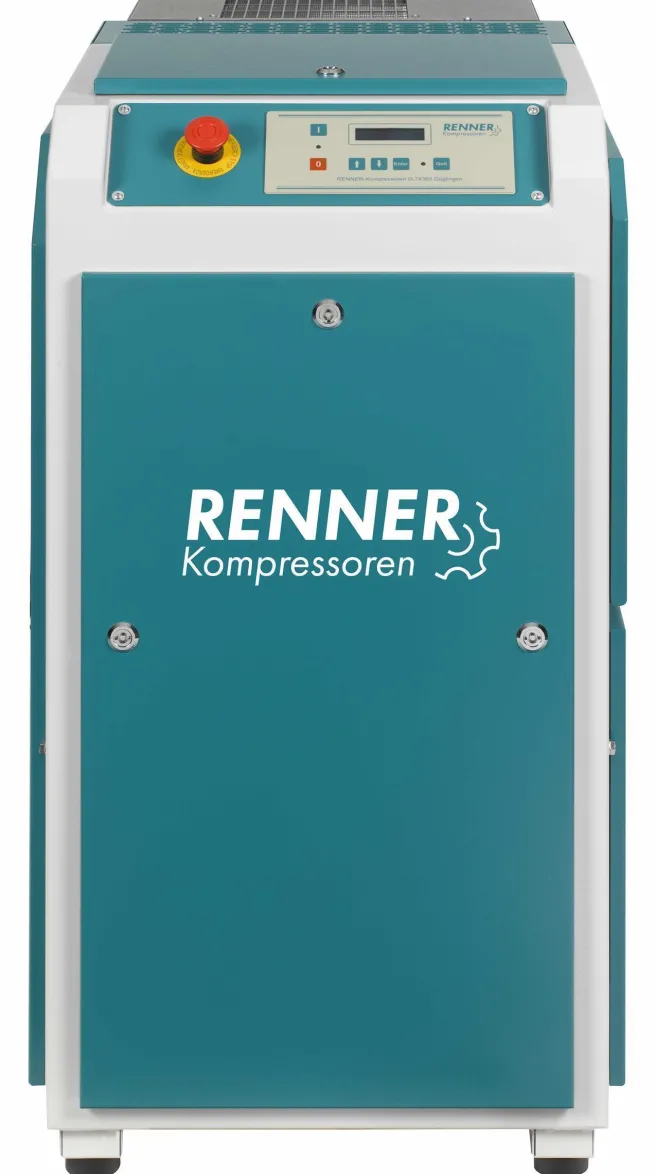 RENNER-Kompressor RSKF-PRO 5,5 mit Kältetrockner - frequenzgeregelter Schraubenkompressor