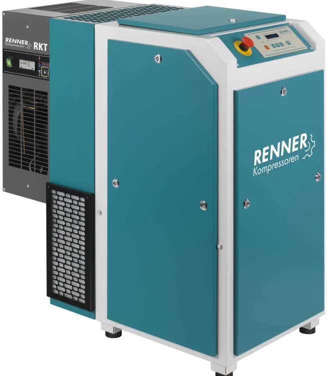 RENNER-Kompressor RSKF-PRO 11,0 mit Kältetrockner - frequenzgeregelter Schraubenkompressor