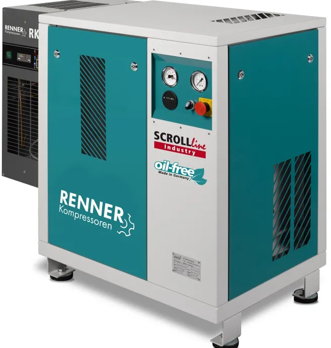 RENNER-Scrollkompressor Industry SLK-NEO 2-2,2 I 8 bar mit Kältetrockner-Ölfrei