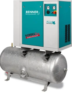 RENNER-Scrollkompressor SuperSilent SLD-NEO 7,5 S 10 bar auf 250L Behälter -Ölfrei