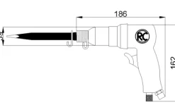 Rodcraft Meissel-Hammerset für Stein und Beton 5150