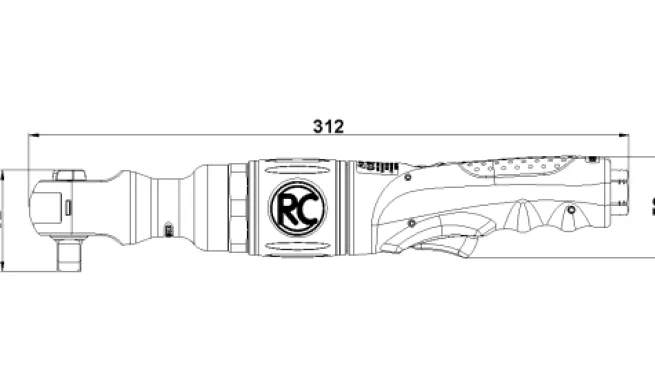 Rodcraft Ratschenschrauber RC3700 DUO PAWL G1/2 KOMPOSIT 250 Nm ,8951078074