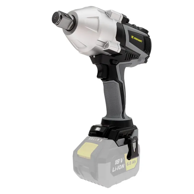 Rodcraft RC9087 Akku-Schlagschrauber, Vierkant 3/4 Zoll, max. Lösemoment 1500 Nm, LED-Licht, ohne Akku, ohne Ladegrät, im Karton