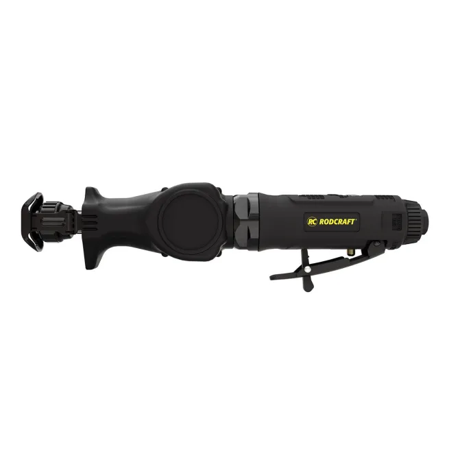 Rodcraft RC6070 Druckluft Säge, zahnradgetrieben, bis zu 4600 Hübe pro Minute, Sägehub 10 mm, inkl. 4 versch. Sägeblätter