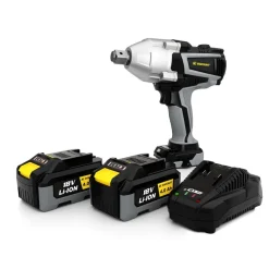Rodcraft RC9087K4 Akku-Schlagschrauber, Vierkant 3/4 Zoll, max. Lösemoment 1500 Nm, inkl. 2x 4 Ah Akku, Ladegerät und Stofftasche