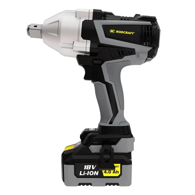 Rodcraft RC9087K4 Akku-Schlagschrauber, Vierkant 3/4 Zoll, max. Lösemoment 1500 Nm, inkl. 2x 4 Ah Akku, Ladegerät und Stofftasche