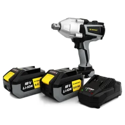 Rodcraft RC9087K6 Akku-Schlagschrauber, Vierkant 3/4 Zoll, max. Lösemoment 1500 Nm, inkl. 2x 6 Ah Akku, Ladegerät und Stofftasche