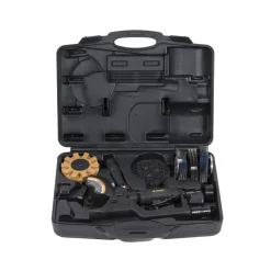 Rodcraft RC7095K Druckluft MBX Multi-Schleifer, stufenlose Geschwindigkeitsregulierung, verstellbarer Handgriff, mit viel Zubehör, im Kunststoffkoffer