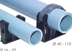 Rohrklemme 25mm, Polyethylen (schwarz)