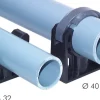 Rohrklemme 110mm, Polyethylen (schwarz)