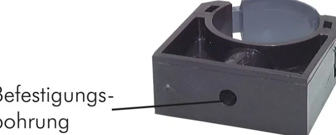Rohrklemme 110mm, Polyethylen (schwarz)
