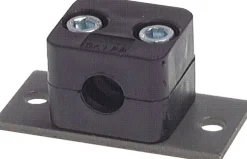 Rohrschelle, 25,4mm, Baugröße 3, leichte Baureihe, verlängerte Anschweißplatte