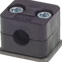 Rohrschelle, 20mm, Baugröße 3, leichte Baureihe, mit Anschweißplatte