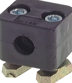 Rohrschelle, 6mm, Baugröße 1, leichte Baureihe, zum Aufbau auf C-Tragschiene
