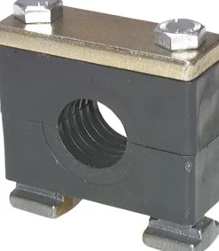 Rohrschelle, 15mm, Baugröße 1, schwere Baureihe, zum Aufbau auf C-Tragschiene