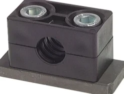 Rohrschelle, 30mm, Baugröße 2, schwere Baureihe, mit Anschweißplatte
