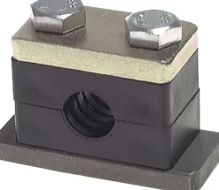 Rohrschelle, 65mm, Baugröße 4, schwere Baureihe, mit Anschweißplatte & Deckplatte