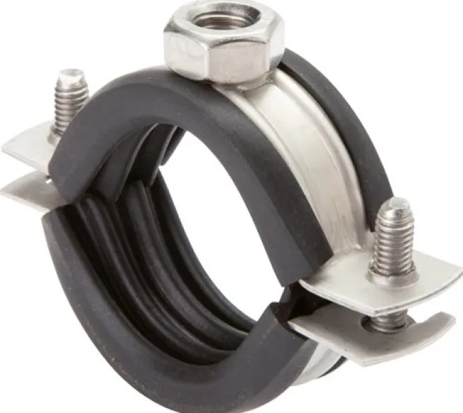 Rohrschelle, 86 - 91mm, 1.4404, mit Einlage, RS 91 G ESM8