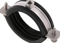 Rohrschelle, 57 - 64mm, 1.4404, mit Einlage, RS 64 G ESM8