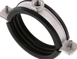 Rohrschelle, 70 - 76mm, 1.4404, mit Einlage, RS 76 G ES