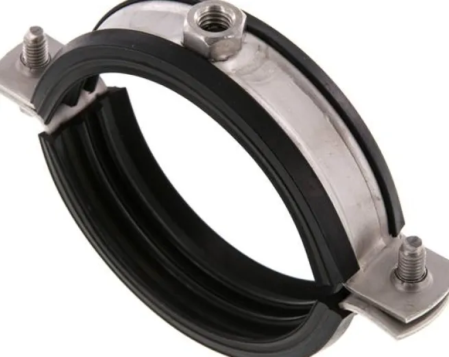 Rohrschelle, 70 - 76mm, 1.4404, mit Einlage, RS 76 G ESM8